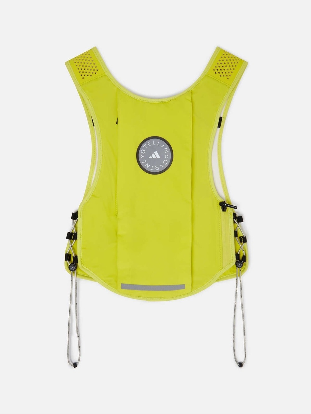 NWT Adidas Stella McCartney TruePace Running Vest Neon Yellow Reflective pockets